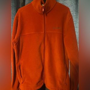 Columbia Orange fleece jacket